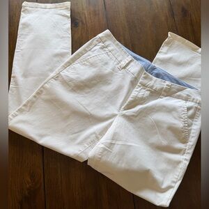 STYLUS White Cotton Chino Pants
